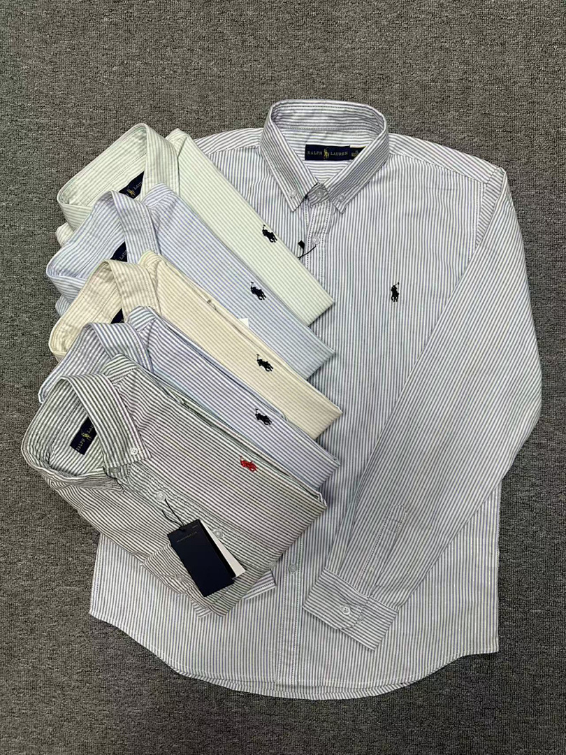 Ralph Lauren Classic Fit Striped Oxford Shirt · A2953