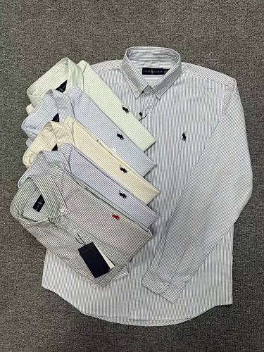 Ralph Lauren Classic Fit Striped Oxford Shirt · A2953