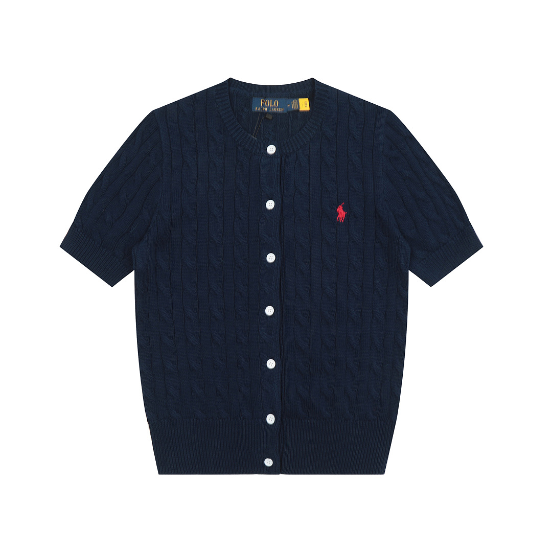 Ralph Lauren Cable-Knit Short-Sleeve Cardigan · A3123 — תמונה 4