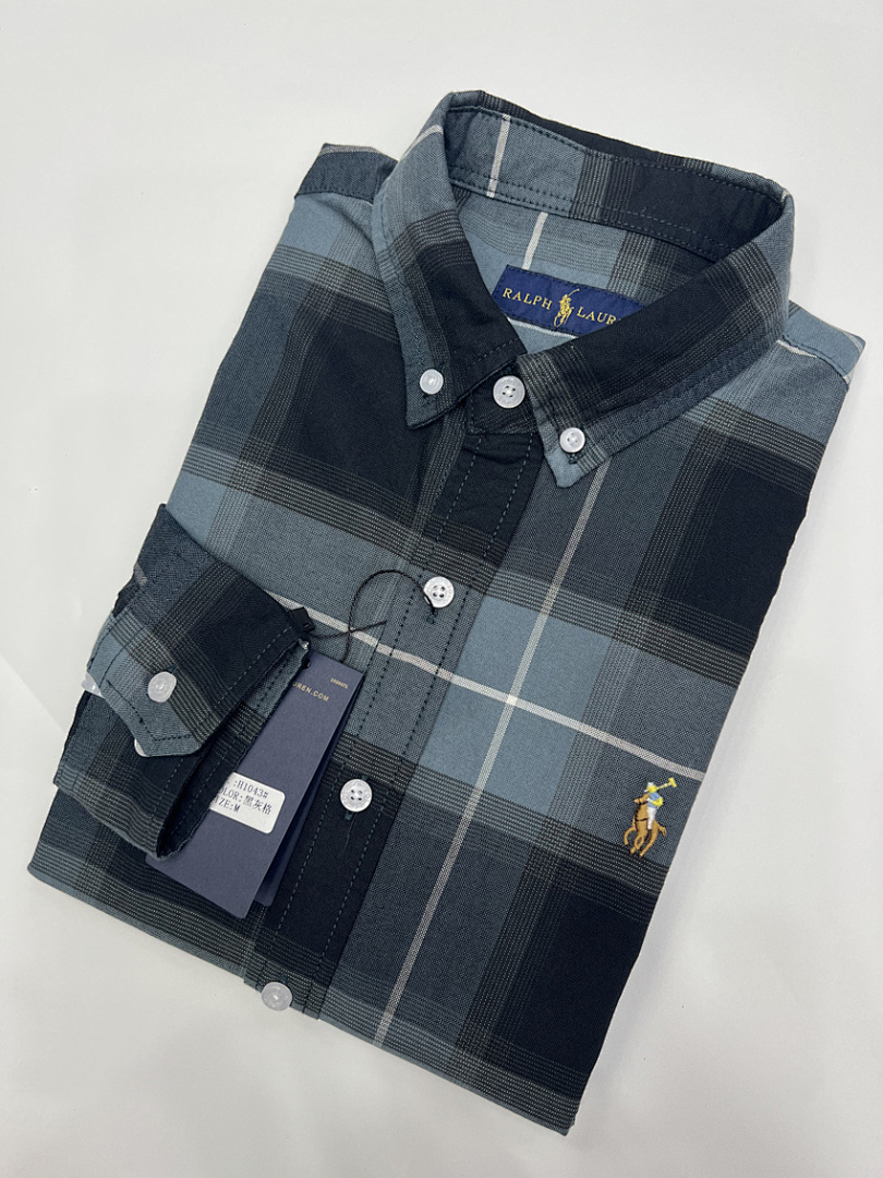 Ralph Lauren Relaxed Fit Plaid Cotton Button-Up · A2312 — תמונה 15
