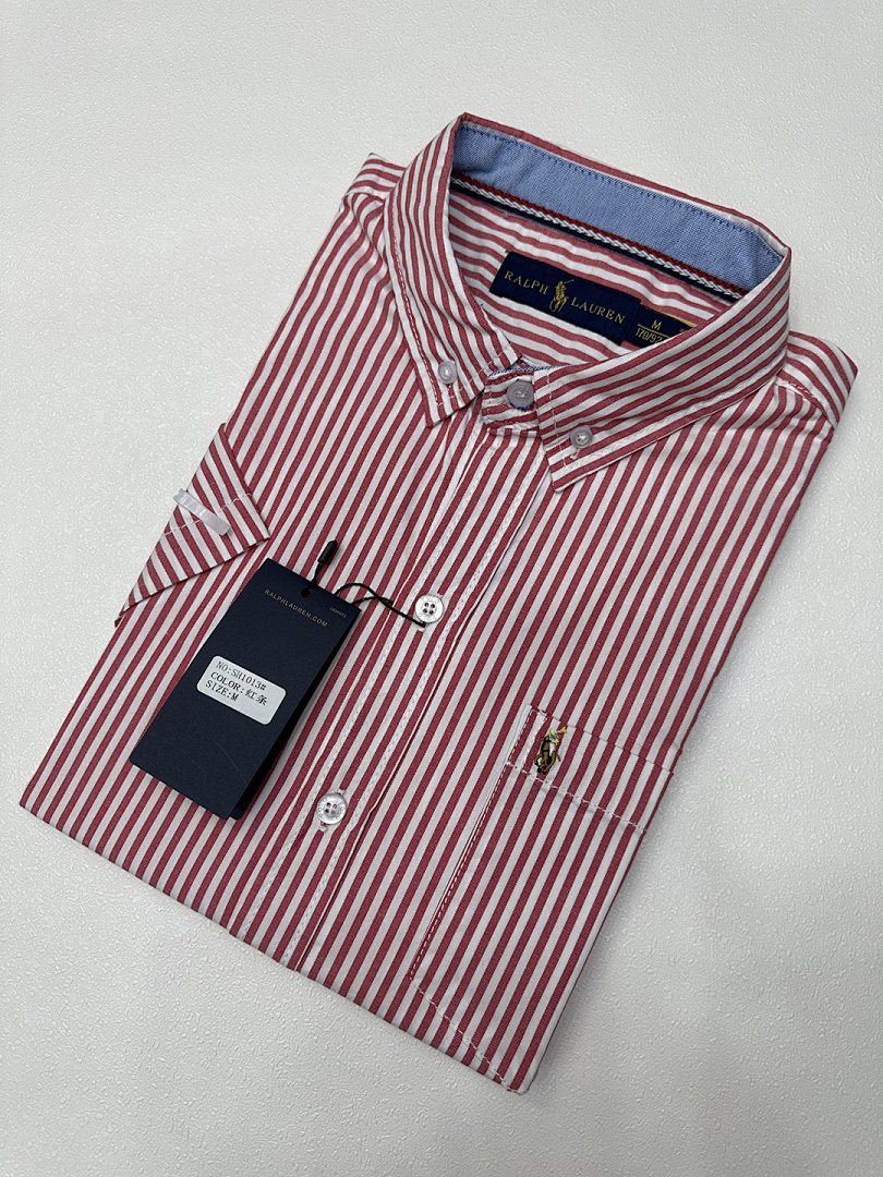 Tommy Hilfiger Short-Sleeve Striped Oxford Shirt · A1883 — תמונה 5