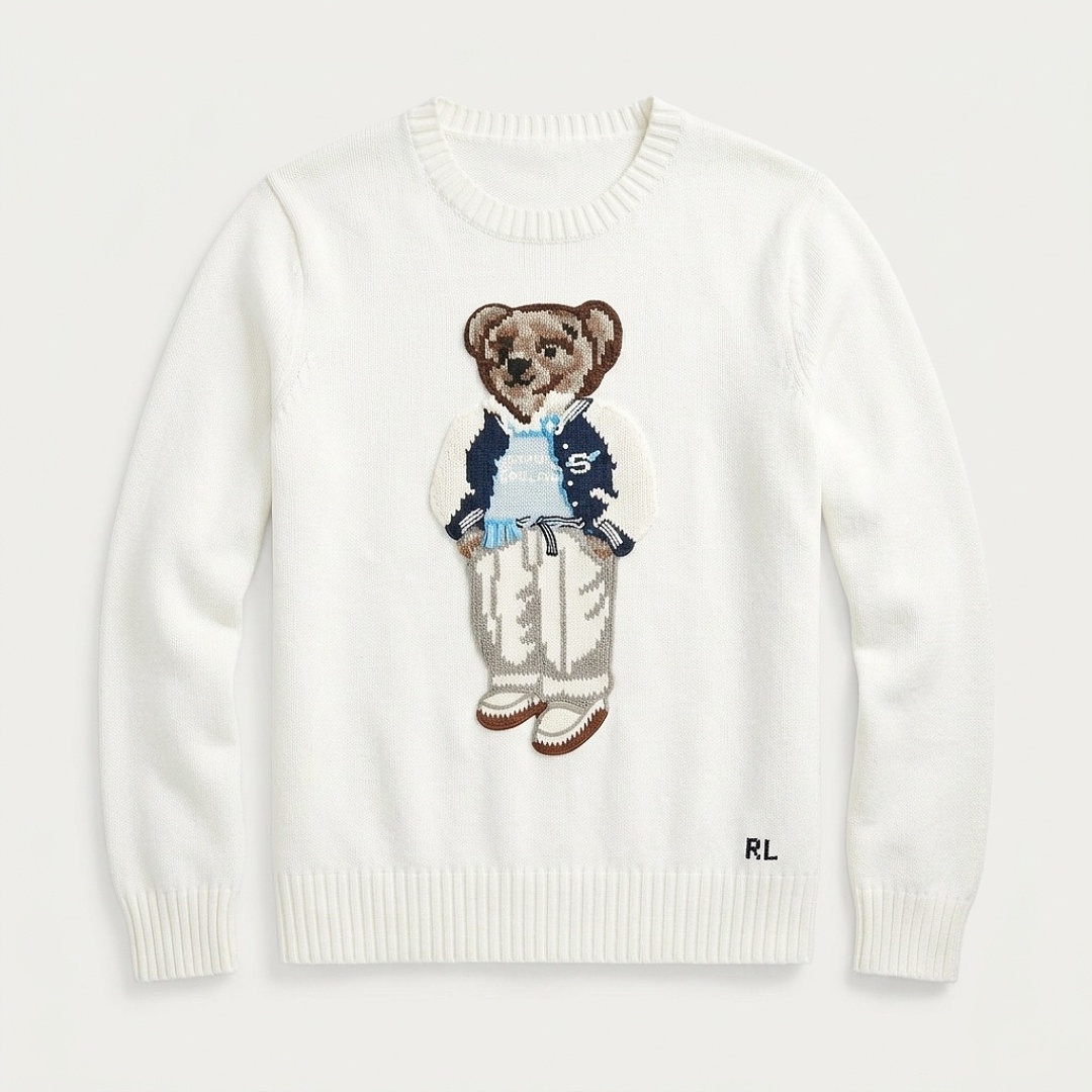 Ralph Lauren Polo Bear Cotton Crewneck Sweater · A3396 — תמונה 35