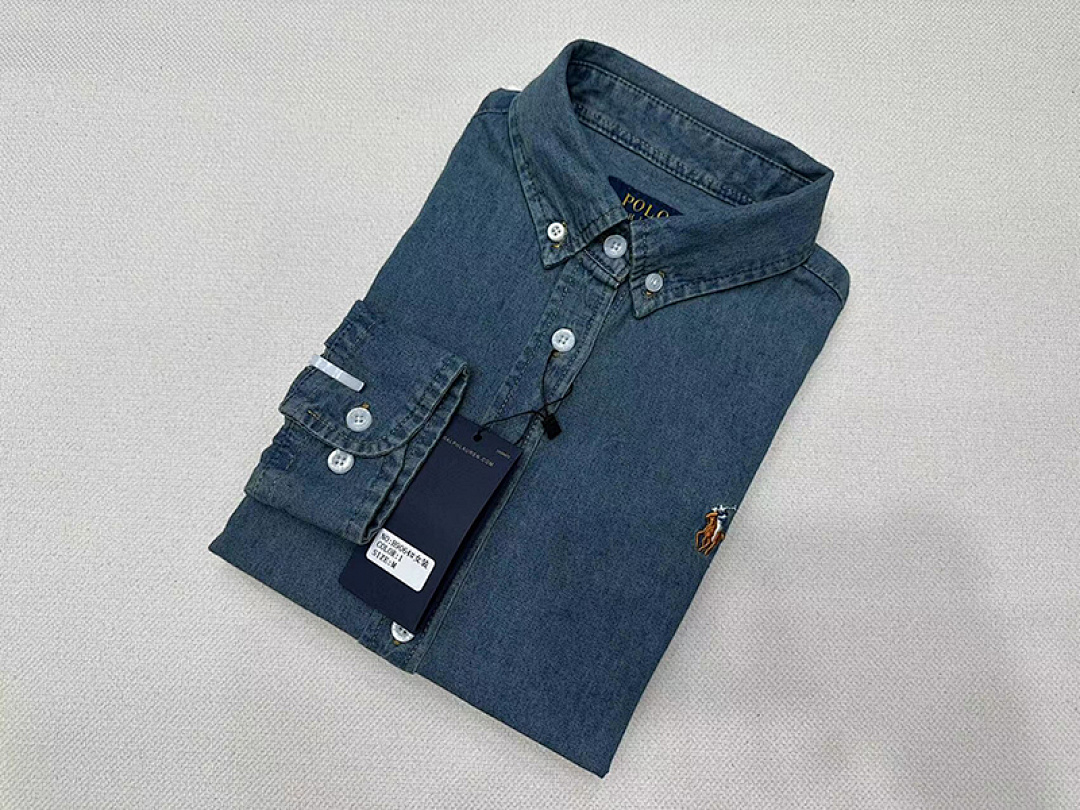 Polo Ralph Lauren Denim Long Sleeve Button Down · A1623 — תמונה 6