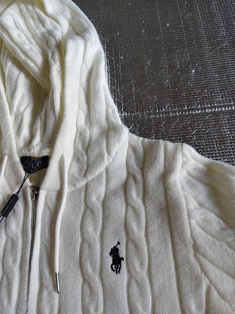 Ralph Lauren Cable-Knit Cotton Full-Zip Hoodie · A2732 — תמונה 8