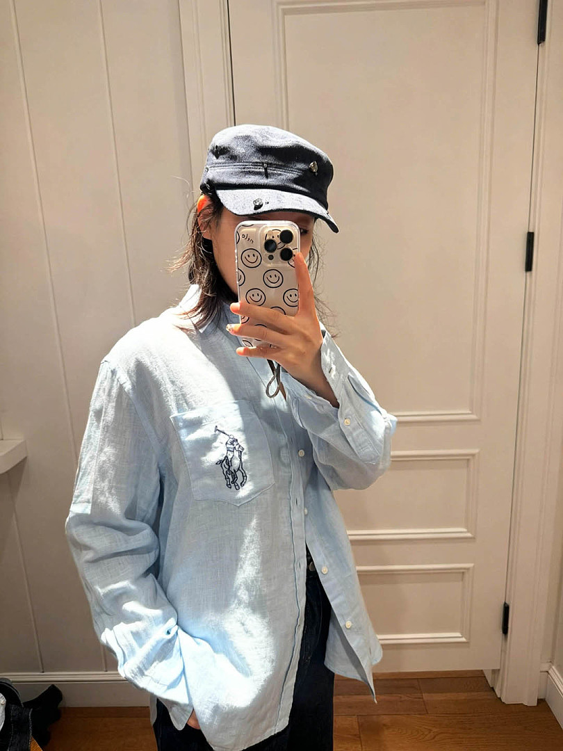 Polo Ralph Lauren Embroidered Big Pony Oversize Linen · A3085 — תמונה 4