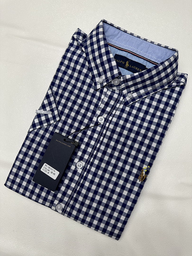 Ralph Lauren Gingham Cotton Madras Camp Shirt · A1971 — תמונה 8