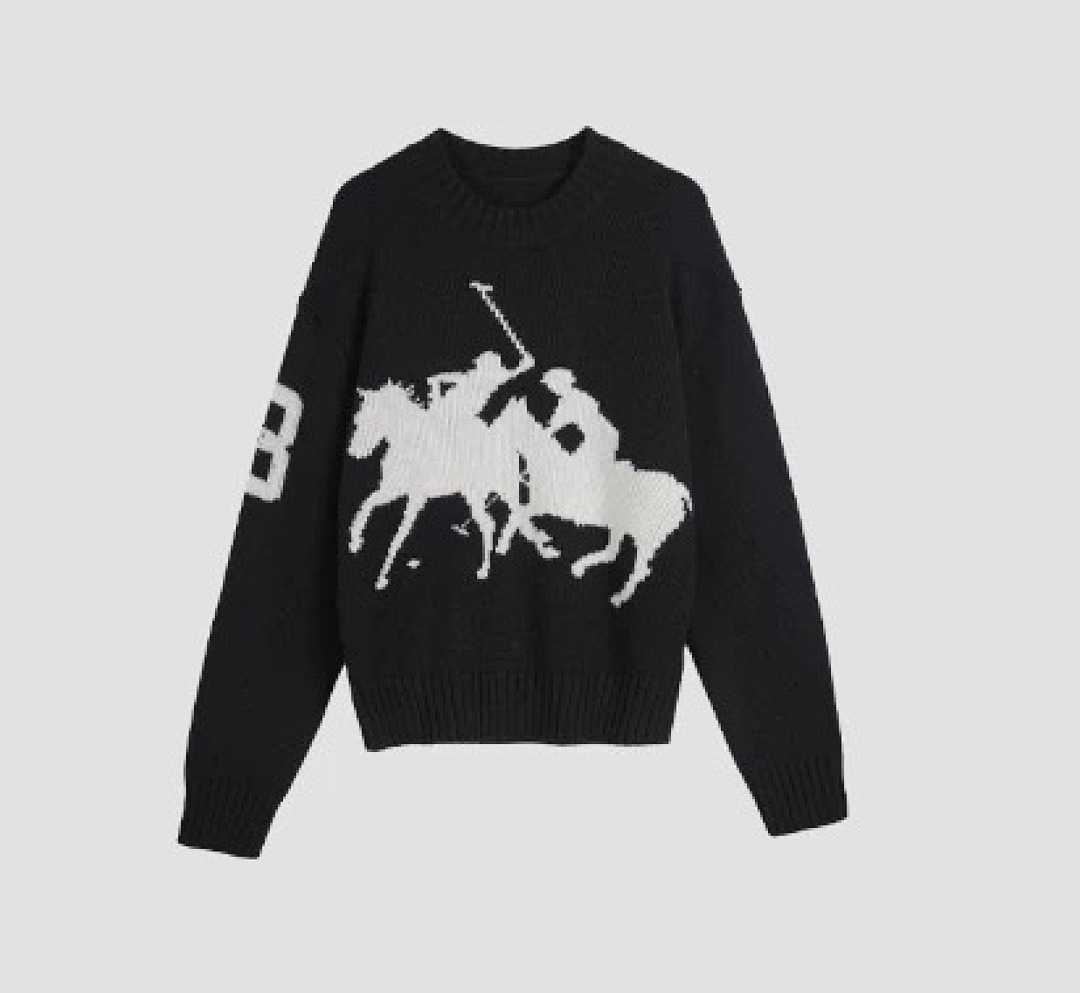 Ralph Lauren Big Pony Cotton Crewneck Sweater · A2834