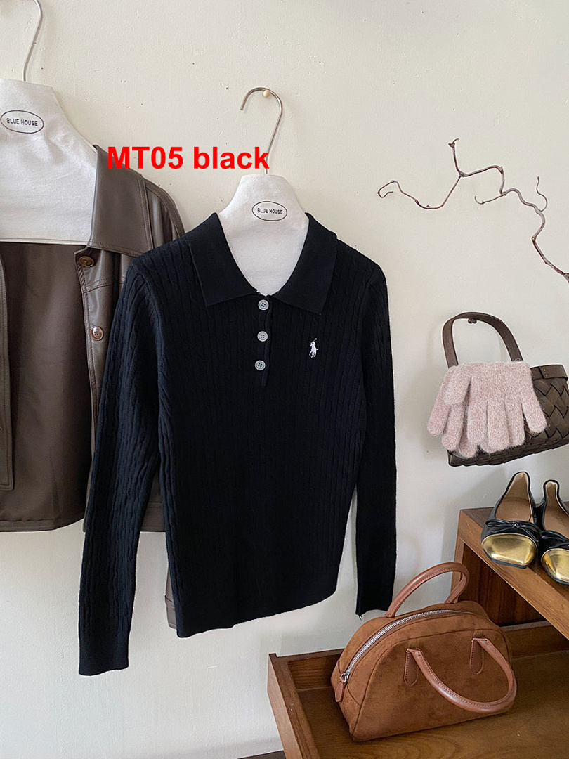 Ralph Lauren Cable-Knit Polo Sweater · A2356 — תמונה 14