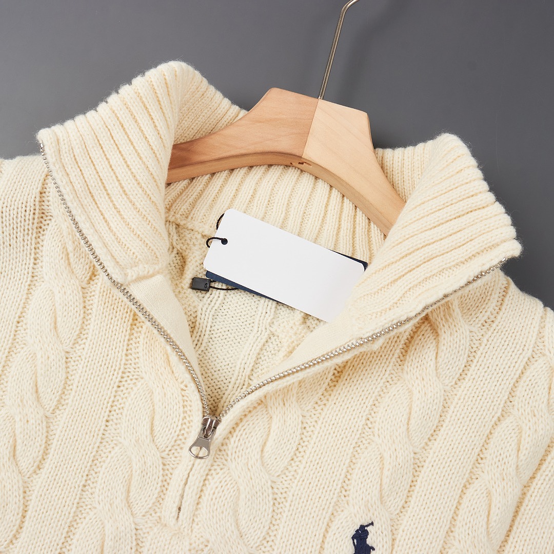 Ralph Lauren Cable Knit Quarter Zip Pullover · A3425 — תמונה 11