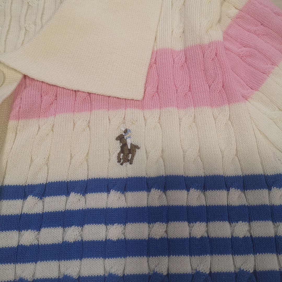 Ralph Lauren Stripe Cable-Knit Polo Set · A2377 — תמונה 14