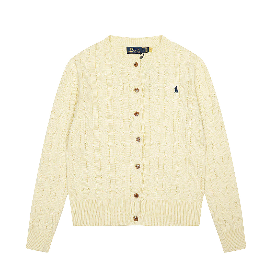Ralph Lauren Cable Knit Cotton Cardigan · A3415 — תמונה 32