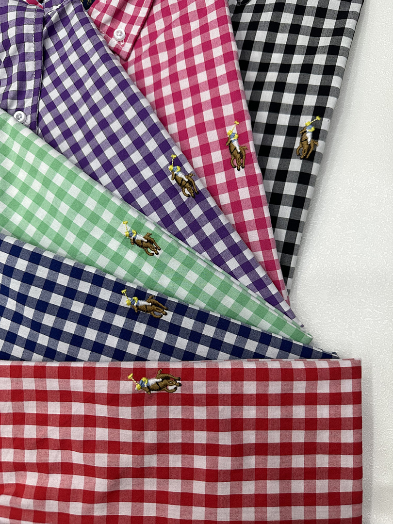 Ralph Lauren Gingham Cotton Madras Camp Shirt · A1971 — תמונה 15