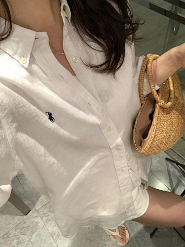 Ralph Lauren Classic Fit Linen Shirt · A2396