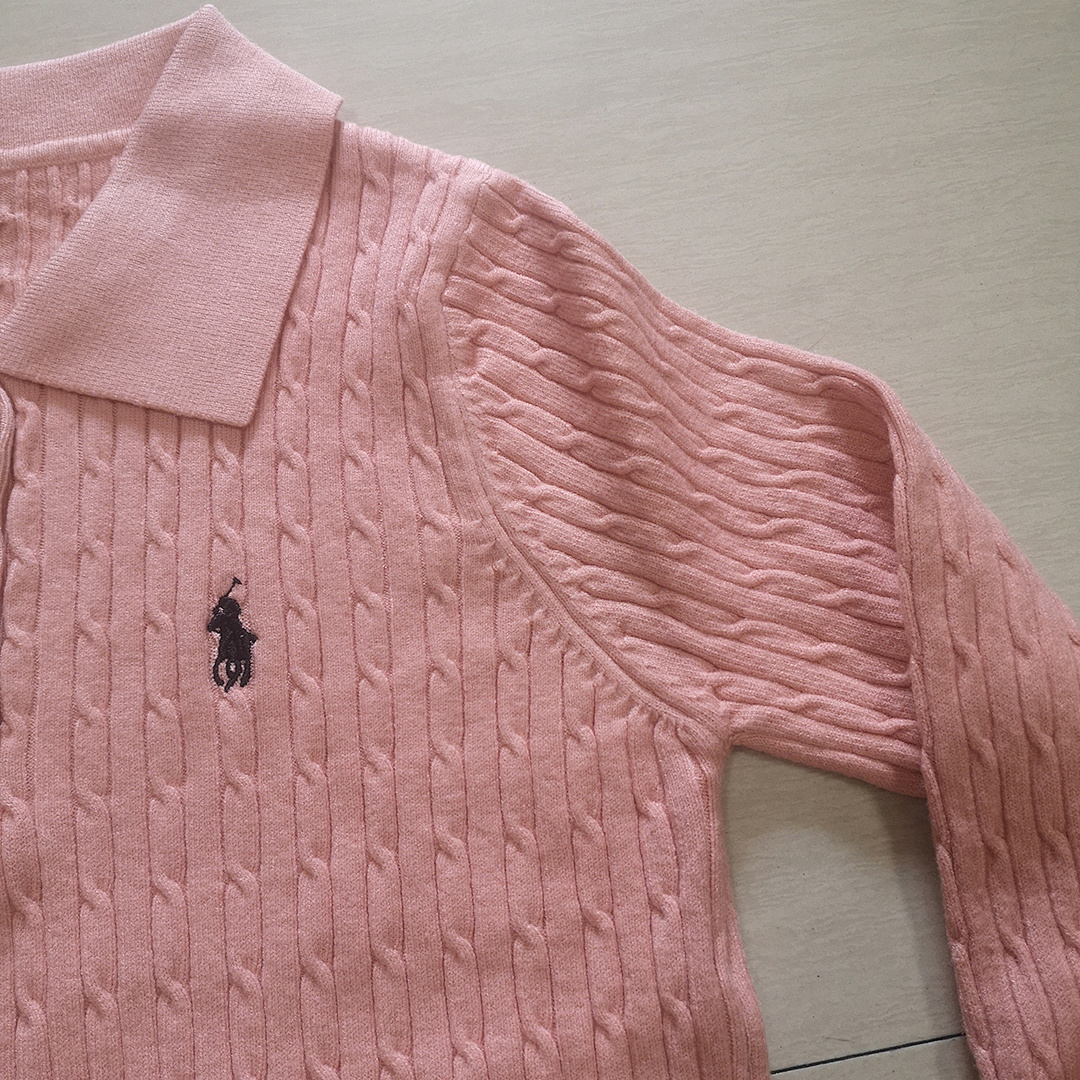 Ralph Lauren Cable-Knit Polo Sweater · A2356 — תמונה 5