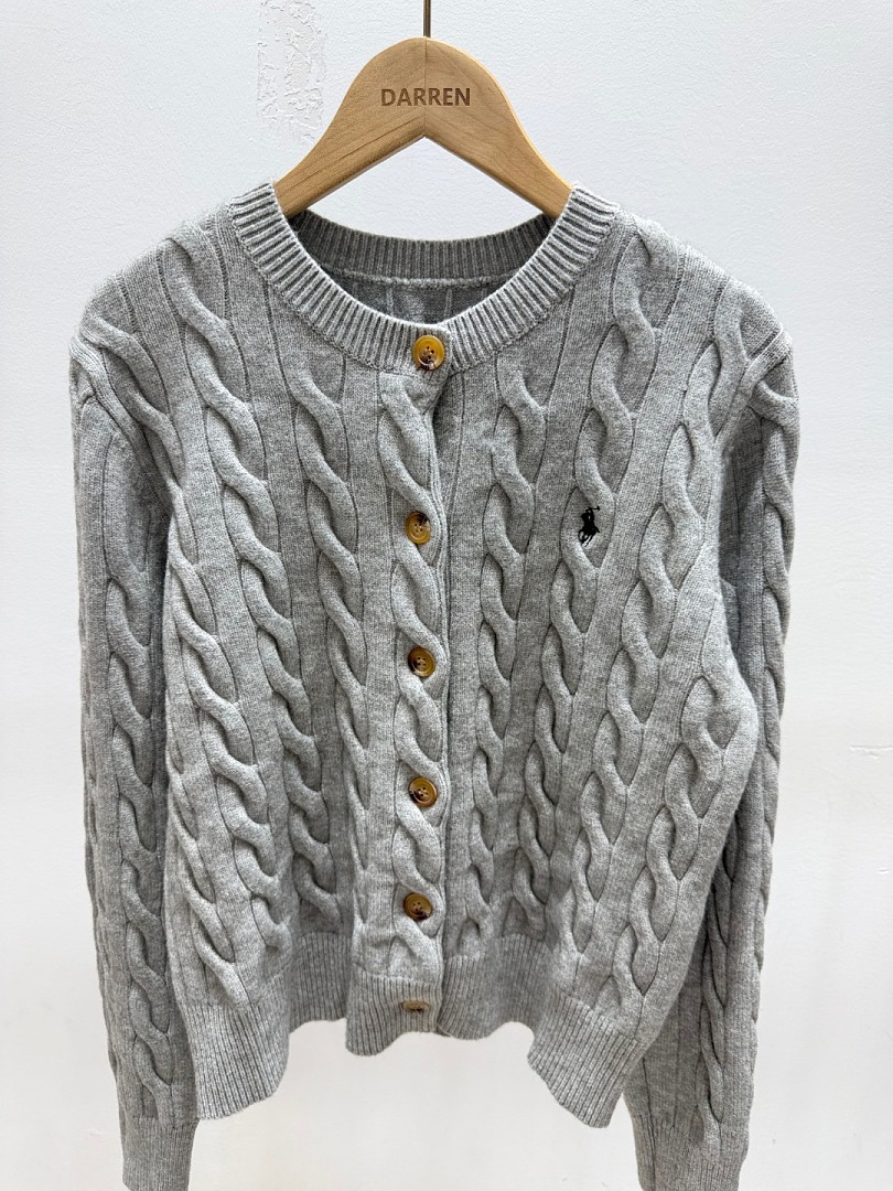 Ralph Lauren Cable-Knit Wool-Cashmere Cardigan · A3364 — תמונה 8