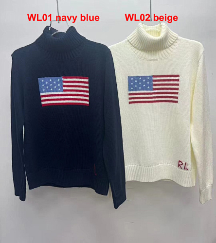 Ralph Lauren Flag Turtleneck Sweater · A2931
