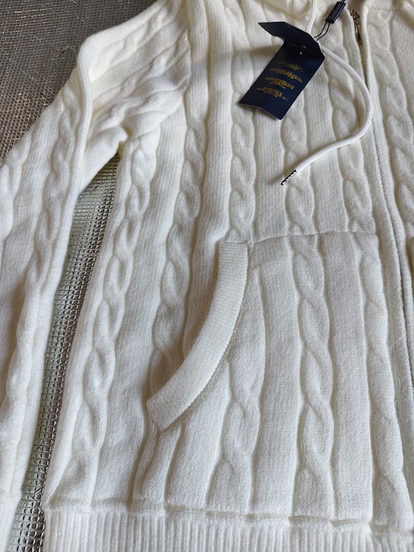 Ralph Lauren Cable-Knit Cotton Full-Zip Hoodie · A2732 — תמונה 6