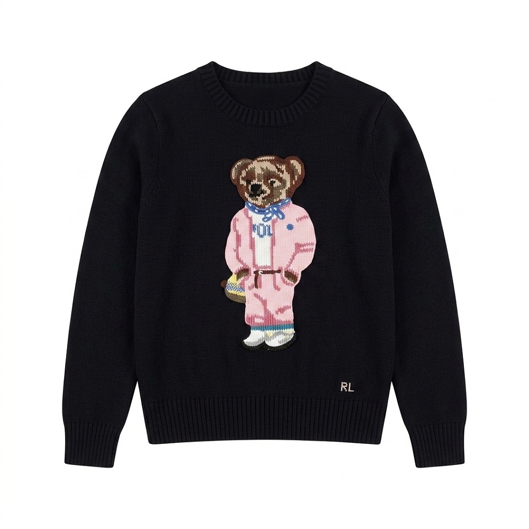 Ralph Lauren Polo Bear Cotton Crewneck Sweater · A3396 — תמונה 3