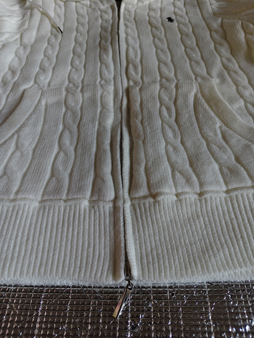 Ralph Lauren Cable-Knit Cotton Full-Zip Hoodie · A2732 — תמונה 3
