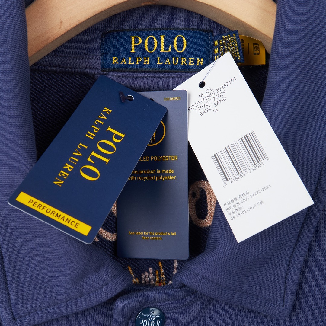 Polo Ralph Lauren Logo Fleece Bomber Jacket · A3449 — תמונה 10
