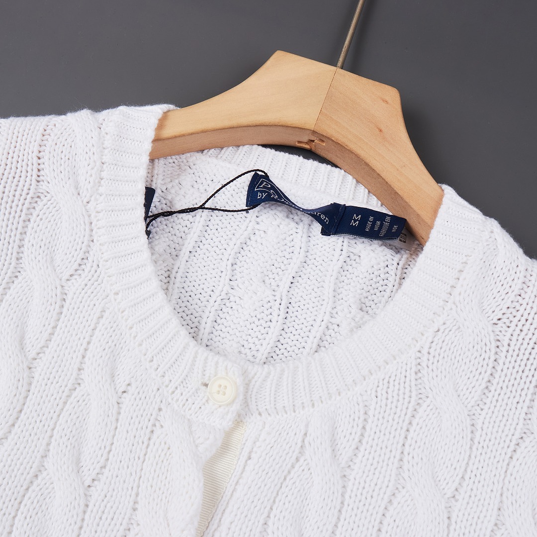 Polo Ralph Lauren Cable Knit Cotton Crewneck Cardigan · A3429 — תמונה 9