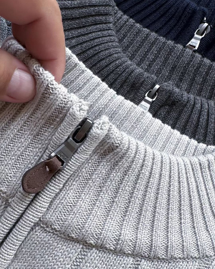 A2593 Rauph Lauren men sweater twist open collar — תמונה 9