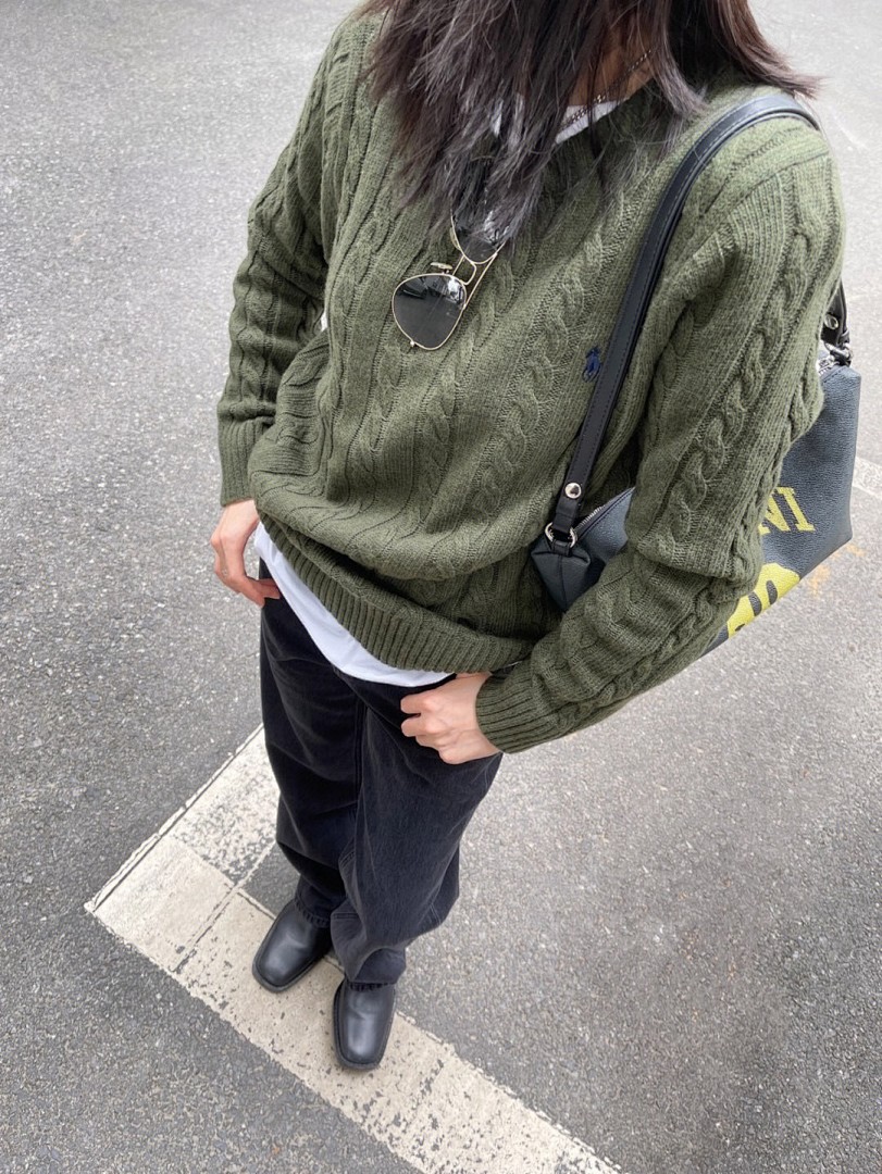 Ralph Lauren Cable-Knit Cotton Crewneck Sweater · A2183 — תמונה 8