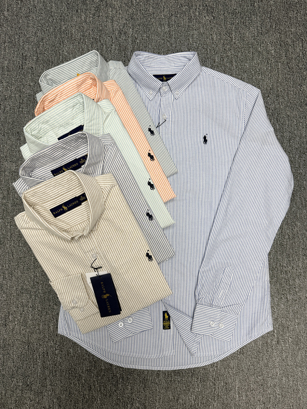Ralph Lauren Striped Oxford Shirt · A3172
