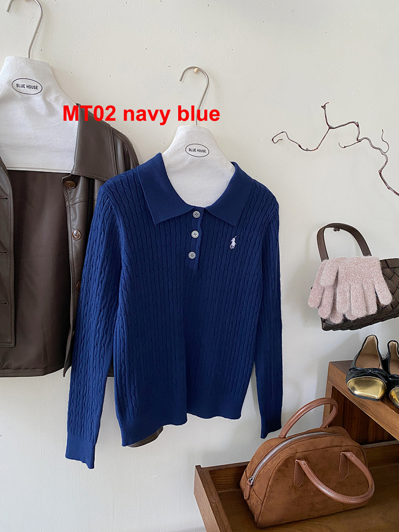 Ralph Lauren Cable-Knit Polo Sweater · A2356 — תמונה 17