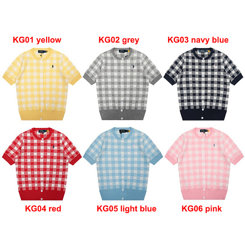 Polo Ralph Lauren Gingham Cotton Cardigan · A3131