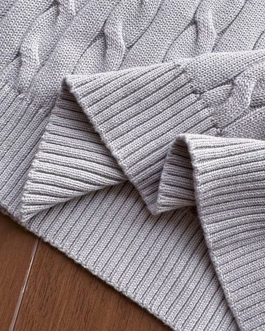 A2593 Rauph Lauren men sweater twist open collar — תמונה 5