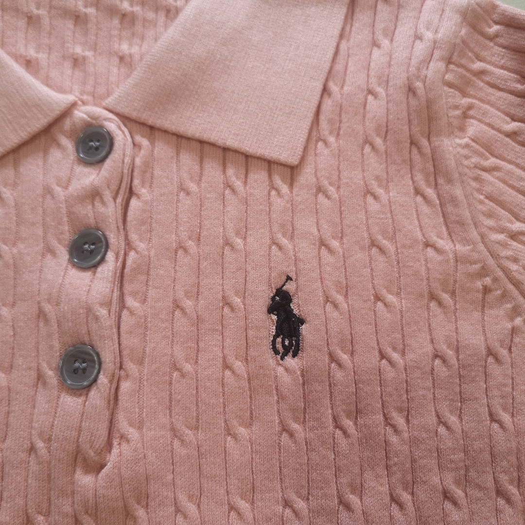 Ralph Lauren Cable-Knit Polo Sweater · A2356 — תמונה 7