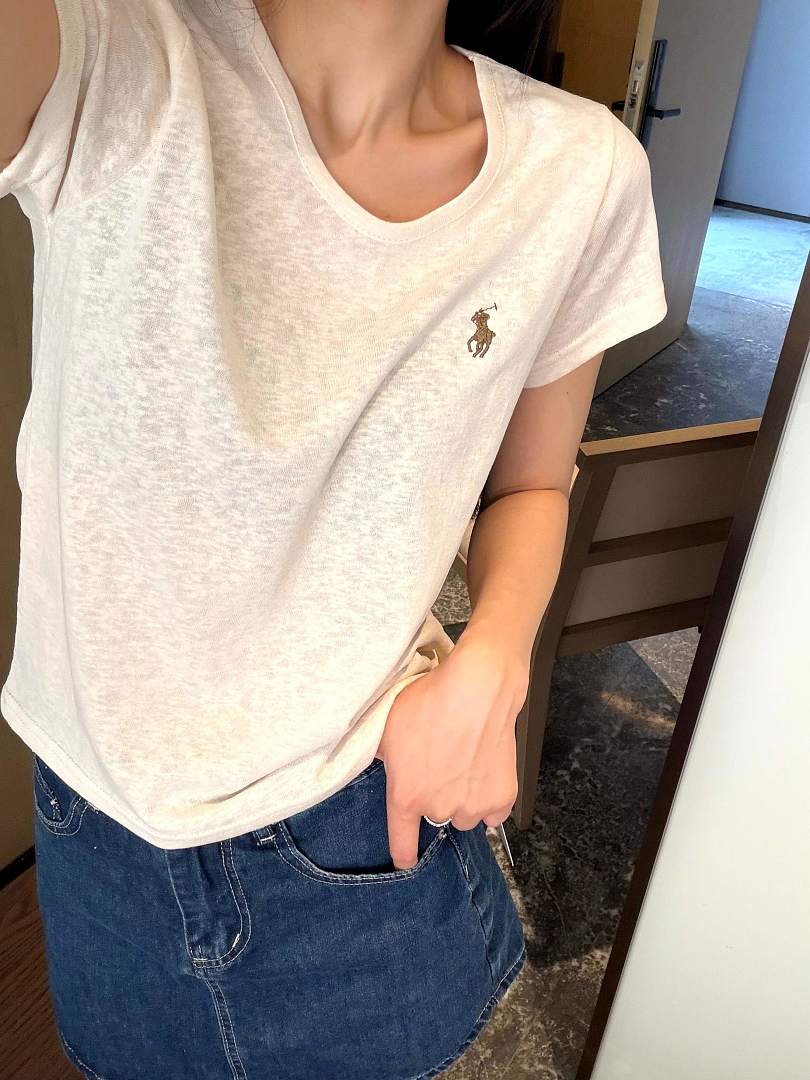 Ralph Lauren Shrunken Fit Jersey Long-Sleeve Tee · A3136 — תמונה 20
