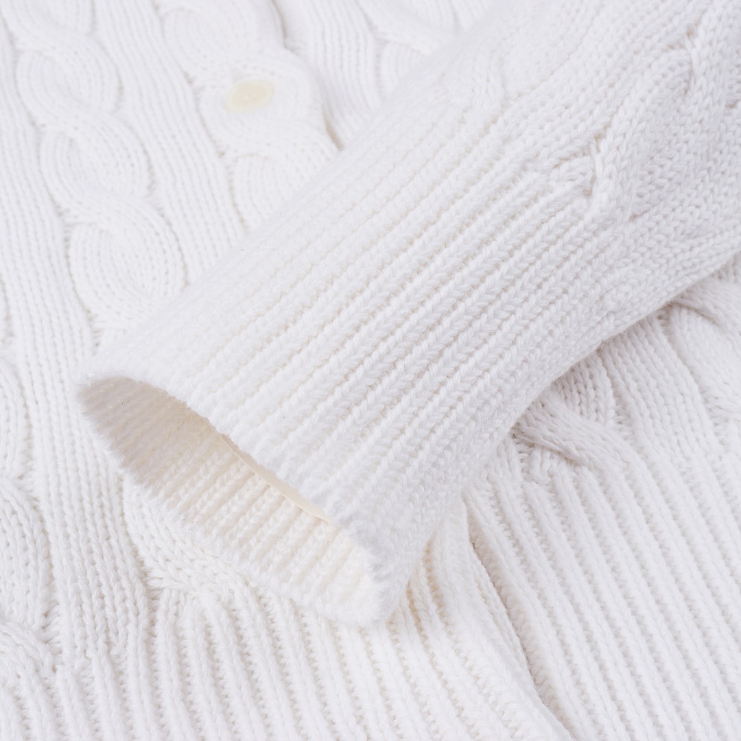 Polo Ralph Lauren Cable Knit Cotton Crewneck Cardigan · A3429 — תמונה 6
