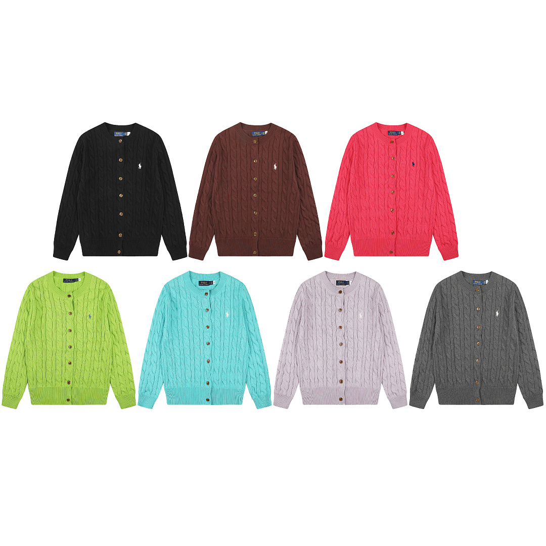 Ralph Lauren Cable Knit Cotton Cardigan · A3415