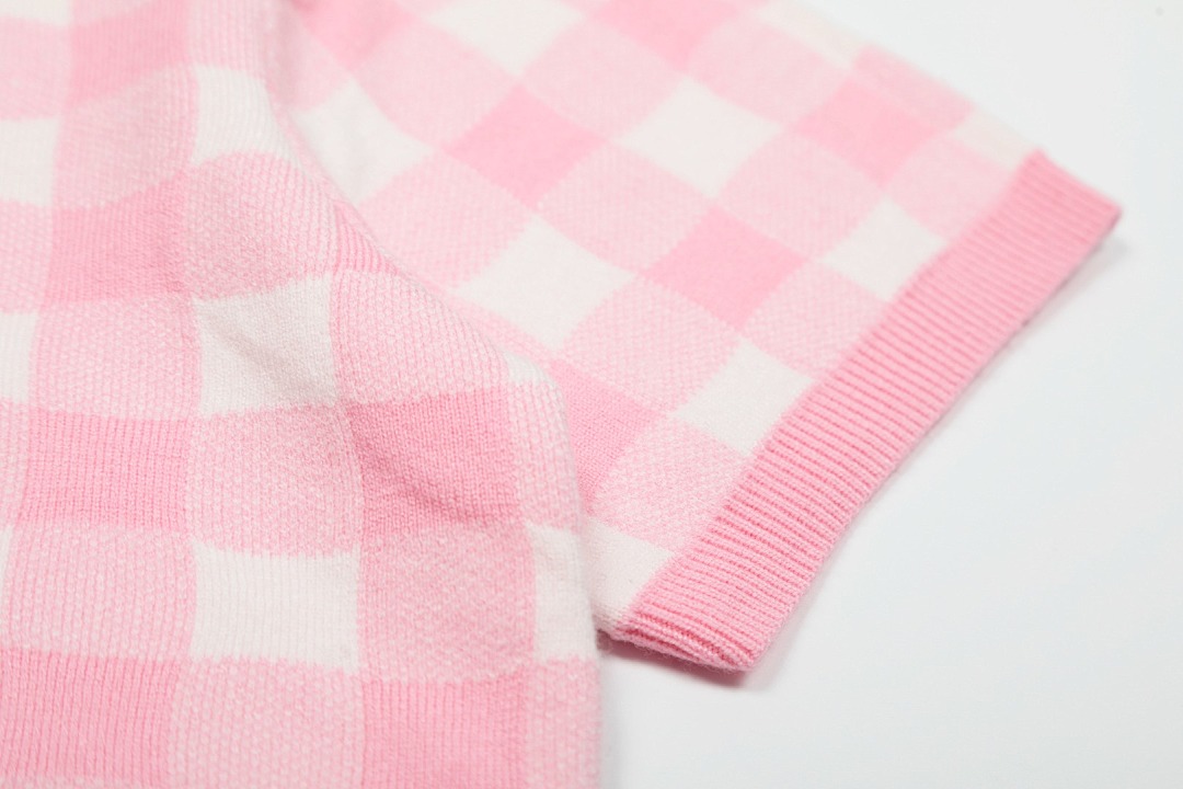 Ralph Lauren Gingham Cotton Short-Sleeve Sweater · A2340 — תמונה 17