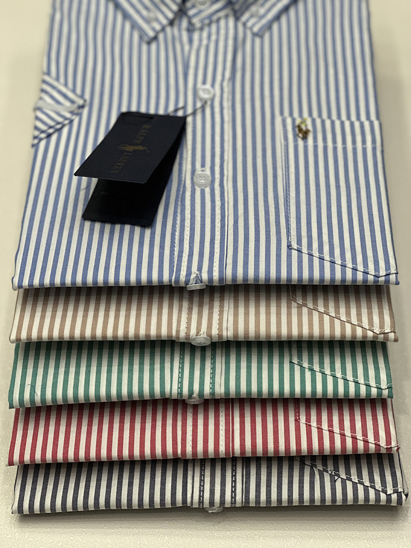 Tommy Hilfiger Short-Sleeve Striped Oxford Shirt · A1883 — תמונה 24