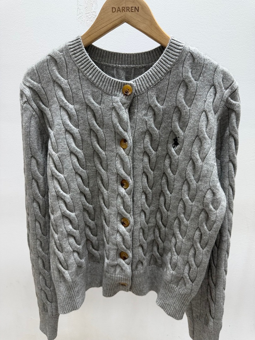 Ralph Lauren Cable-Knit Wool-Cashmere Cardigan · A3364 — תמונה 15