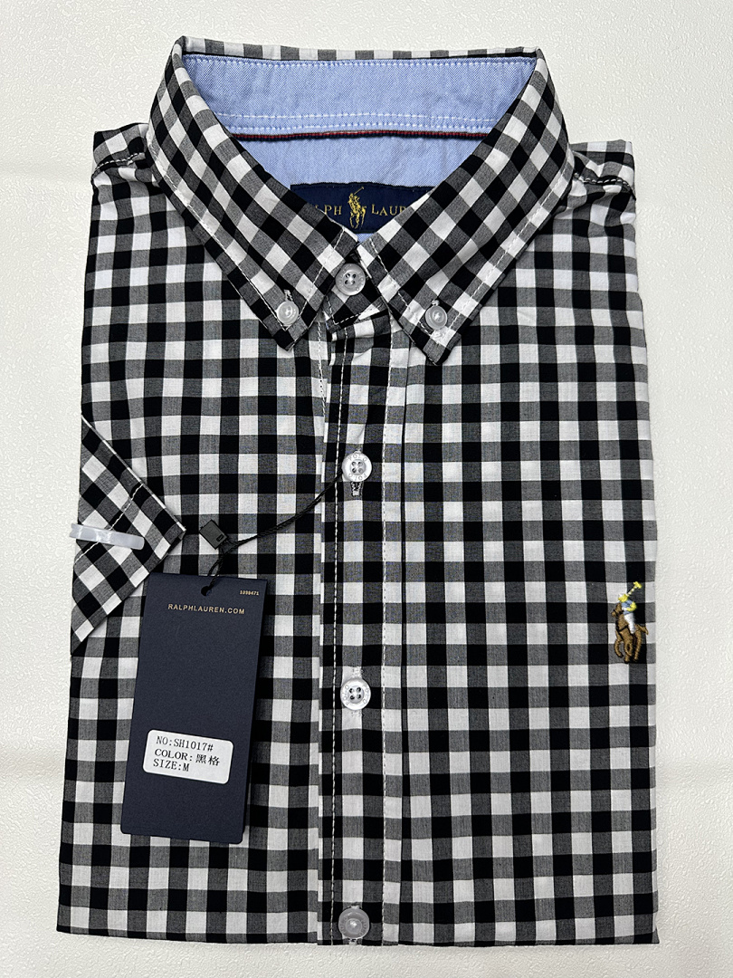 Ralph Lauren Gingham Cotton Madras Camp Shirt · A1971 — תמונה 13