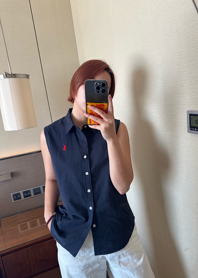 Ralph Lauren Sleeveless Oxford Shirt · A2259 — תמונה 19