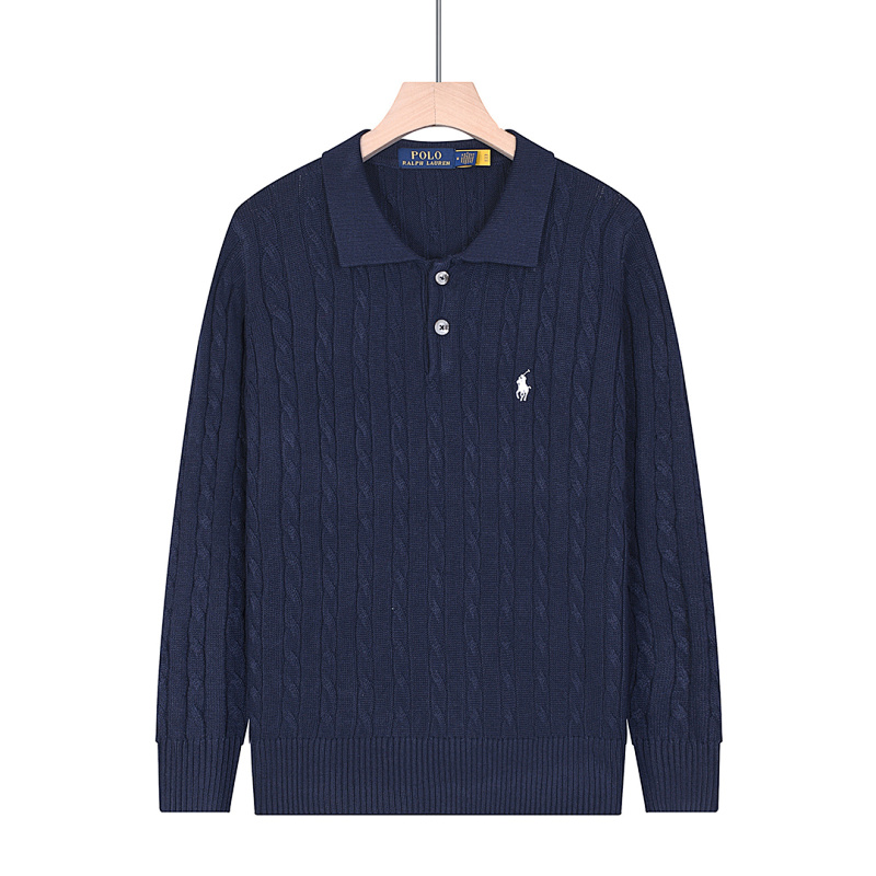 Ralph Lauren Cable-Knit Cotton Polo Sweater · A2569 — תמונה 5