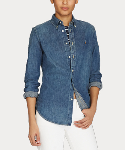 Polo Ralph Lauren Denim Long Sleeve Button Down · A1623