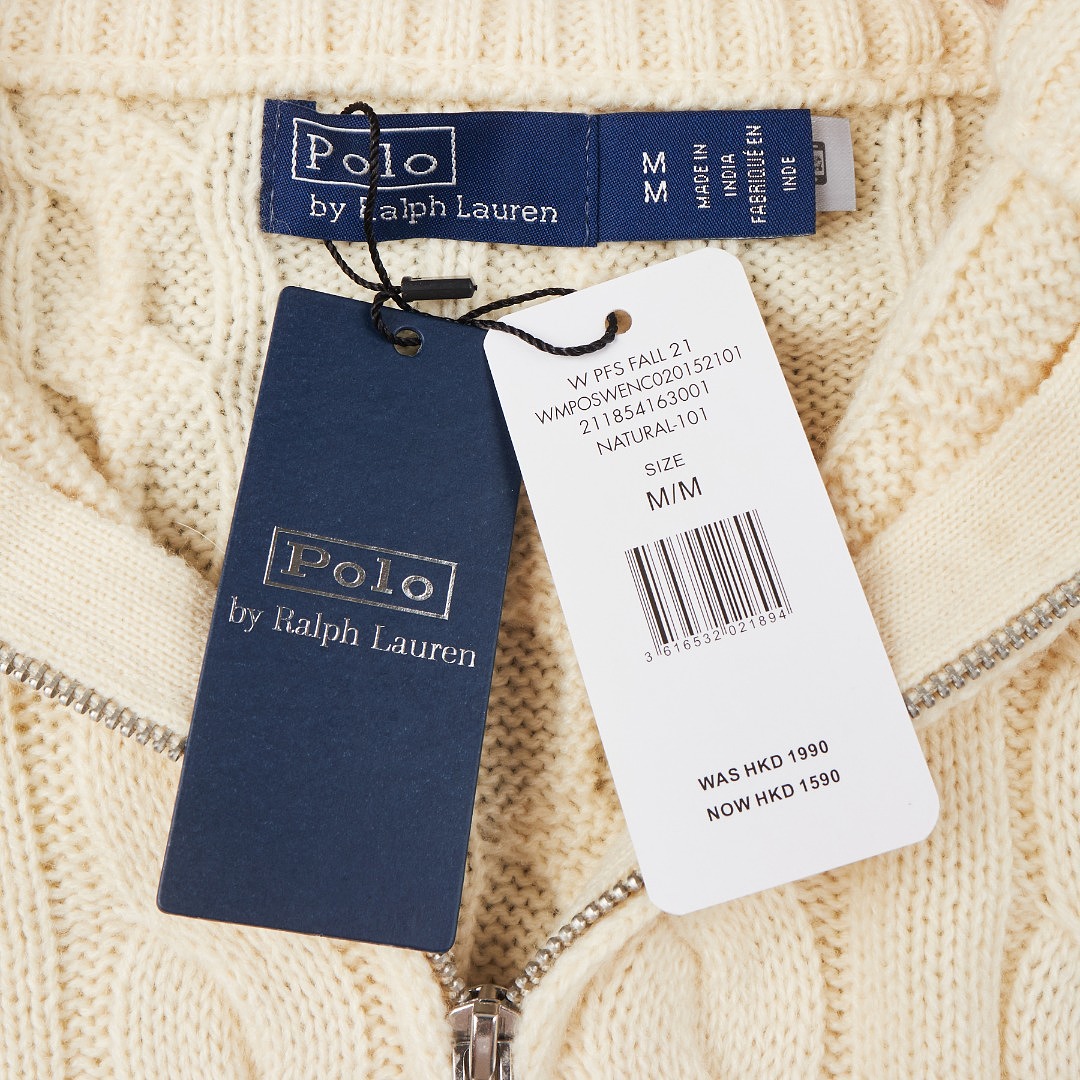 Ralph Lauren Cable Knit Quarter Zip Pullover · A3425 — תמונה 10