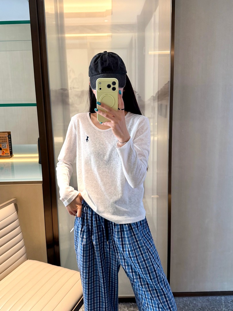 Ralph Lauren Shrunken Fit Jersey Long-Sleeve Tee · A3136 — תמונה 50