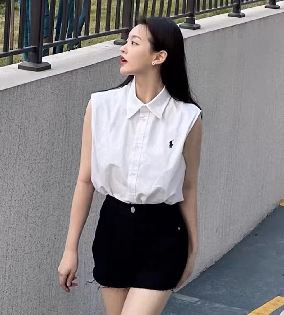 Ralph Lauren Sleeveless Oxford Shirt · A1576 — תמונה 23