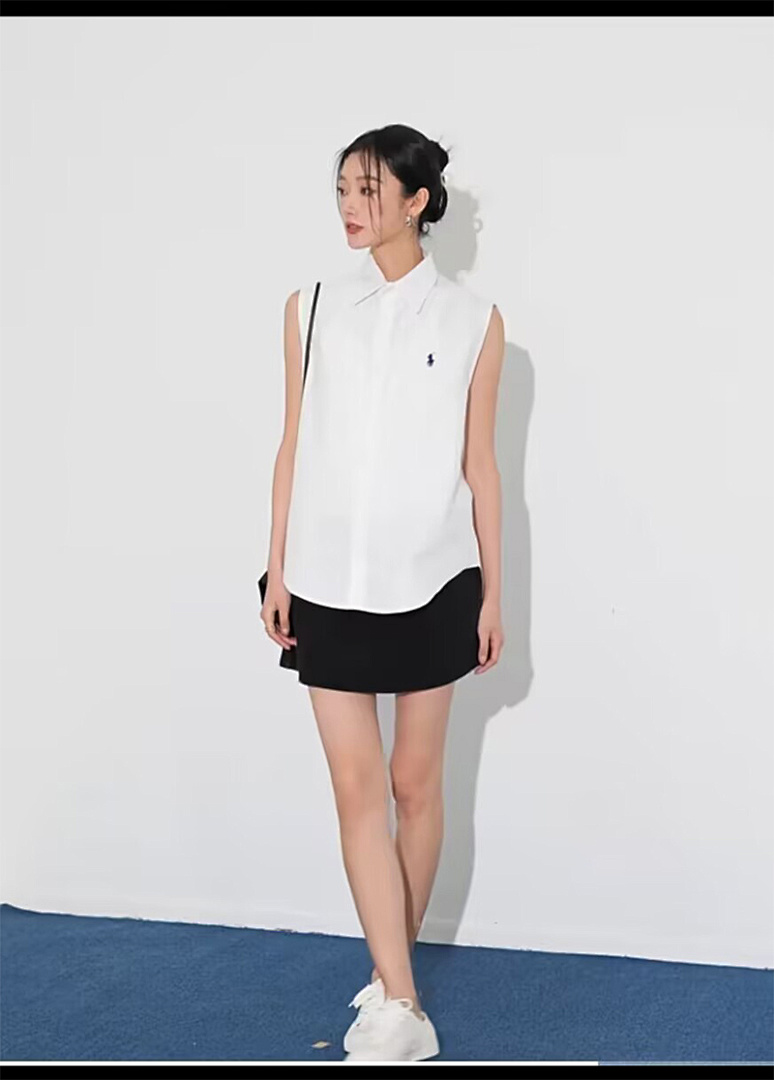 Ralph Lauren Sleeveless Oxford Shirt · A1576 — תמונה 25