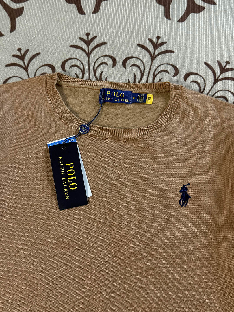 Ralph Lauren Ribbed Cotton Short Sleeve Sweater · A3074 — תמונה 24