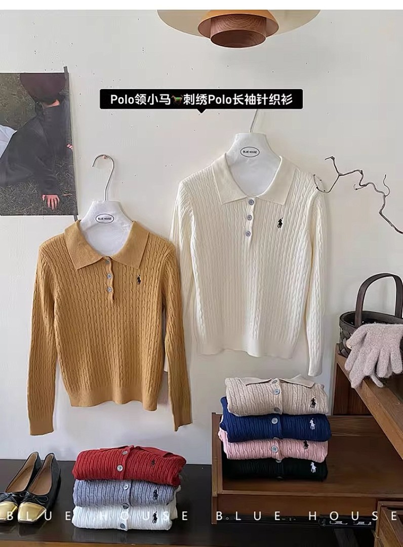 Ralph Lauren Cable-Knit Polo Sweater · A2356 — תמונה 20