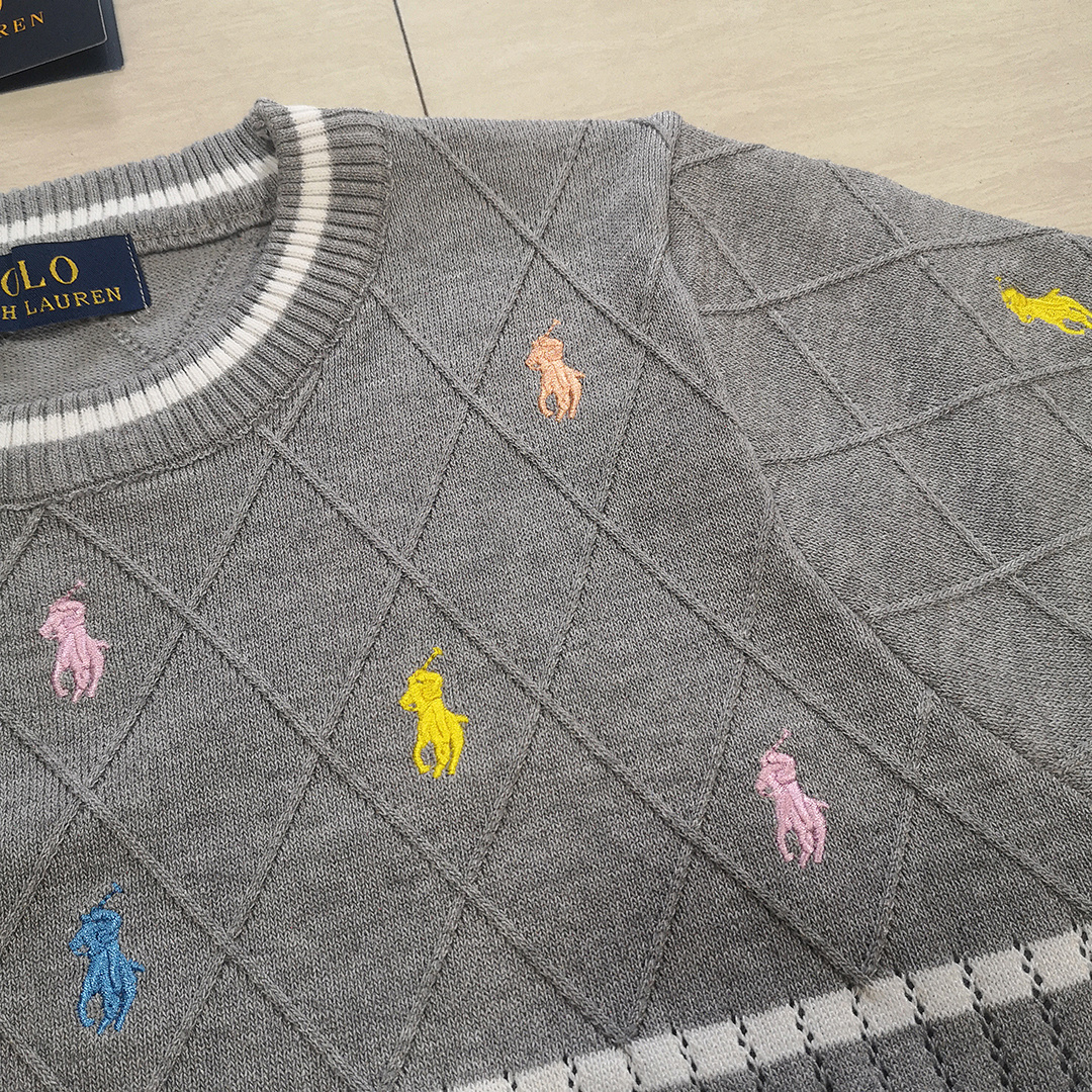 Ralph Lauren Multicolor Pony Knit Top · A2380 — תמונה 6