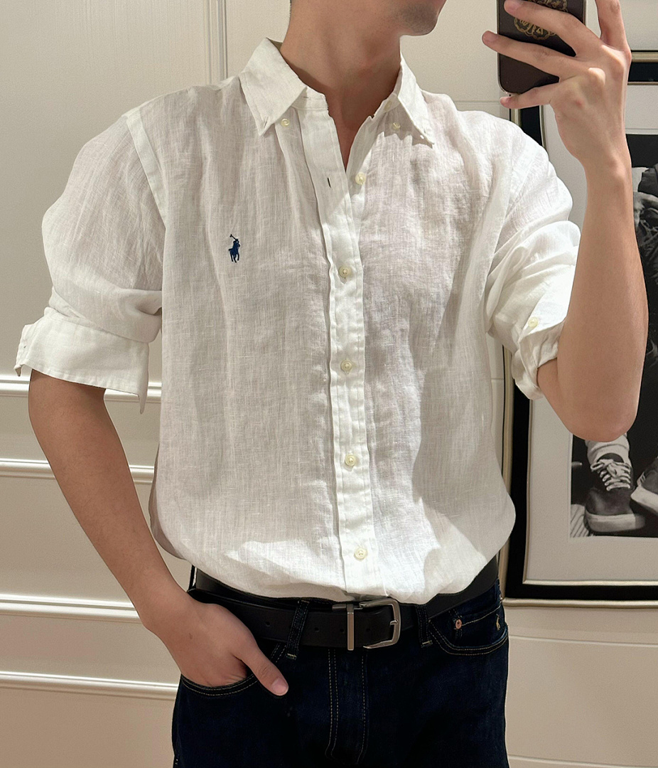 Ralph Lauren Classic Fit Linen Shirt · A2396 — תמונה 18